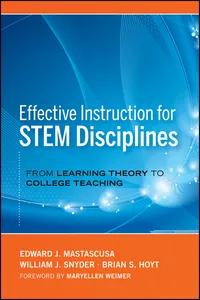 Effective Instruction for STEM Disciplines_cover