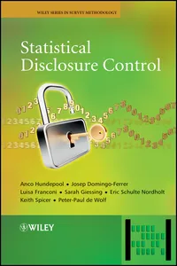 Statistical Disclosure Control_cover