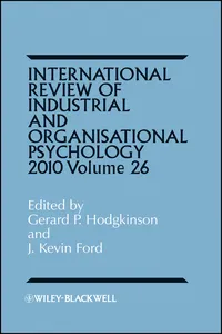 International Review of Industrial and Organizational Psychology 2011, Volume 26_cover