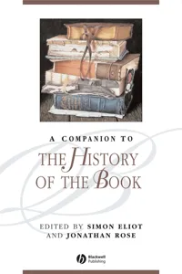 A Companion to the History of the Book_cover