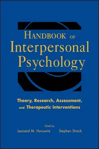 Handbook of Interpersonal Psychology_cover