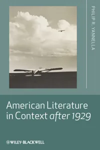 American Literature in Context after 1929_cover