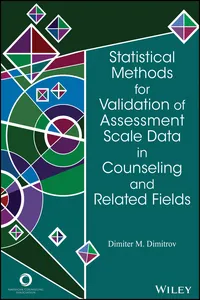 Statistical Methods for Validation of Assessment Scale Data in Counseling and Related Fields_cover