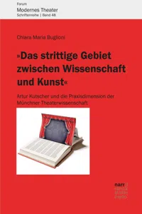 "Das strittige Gebiet zwischen Wissenschaft und Kunst"_cover