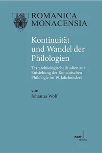 Kontinuität und Wandel der Philologien_cover