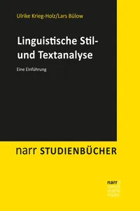 Linguistische Stil- und Textanalyse_cover