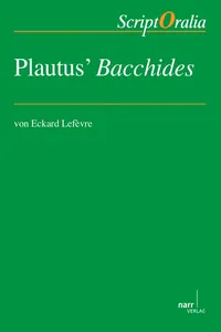 Plautus´ Bacchides_cover