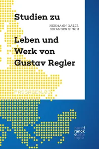 Studien zu Leben und Werk von Gustav Regler_cover