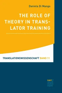 The Role of Theory in Translator Training_cover