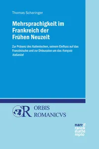 Mehrsprachigkeit im Frankreich der Frühen Neuzeit_cover