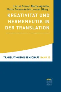 Kreativität und Hermeneutik in der Translation_cover