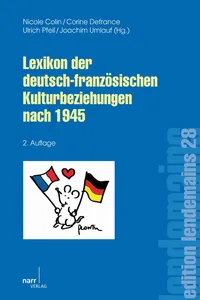 Lexikon der deutsch-französischen Kulturbeziehungen nach 1945_cover