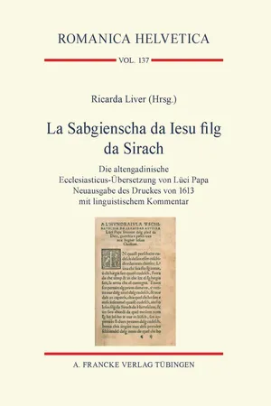 La Sabgienscha da Iesu filg da Sirach