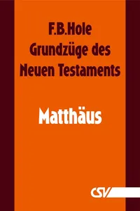 Grundzüge des Neuen Testaments - Matthäus_cover