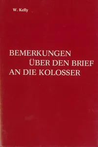 Bemerkungen über den Brief an die Kolosser_cover