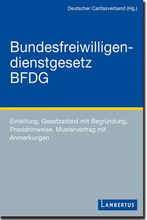 BFDG Bundesfreiwilligendienstgesetz