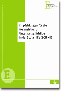 Empfehlungen für die Heranziehung Unterhaltspflichtiger in der Sozialhilfe_cover