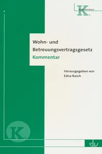 Wohn- und Betreuungsvertragsgesetz_cover