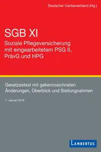 SGB XI - Soziale Pflegeversicherung mit eingearbeitetem PSG II, PrävG und HPG_cover