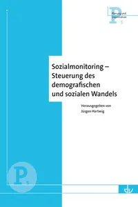 Sozialmonitoring - Steuerung des demografischen Wandels_cover