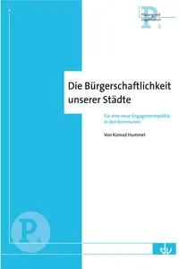 Die Bürgerschaftlichkeit unserer Städte_cover