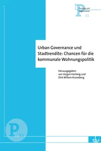 Urban Governance und Stadtrendite: Chancen für die kommunale Wohnungspolitik_cover