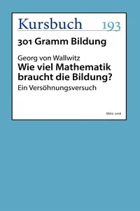 Wie viel Mathematik braucht die Bildung?_cover