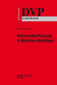 Kommunalverfassung in Nordrhein-Westfalen_cover