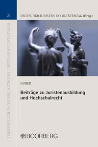 Beiträge zu Juristenausbildung und Hochschulrecht_cover