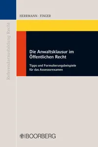 Die Anwaltsklausur im öffentlichen Recht_cover