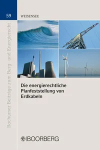 Die energierechtliche Planfeststellung von Erdkabeln_cover