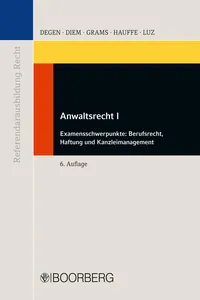 Anwaltsrecht I_cover