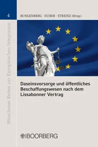 Daseinsvorsorge und öffentliches Beschaffungswesen nach dem Lissabonner Vertrag_cover