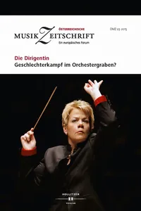 Die Dirigentin. Geschlechterkampf im Orchestergraben?_cover