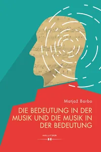 Die Bedeutung in der Musik und die Musik in der Bedeutung_cover