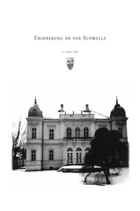 Erinnerung an der Schwelle_cover