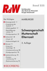 Schwangerschaft - Mutterschaft - Elternzeit_cover