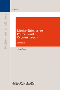 Niedersächsisches Polizei- und Ordnungsrecht_cover