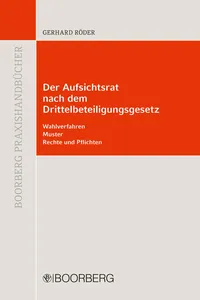 Der Aufsichtsrat nach dem Drittbeteiligungsgesetz_cover