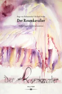 Der Rosenkavalier. Textfassungen und Zeilenkommentar_cover