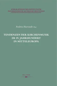 Tendenzen der Kirchenmusik im 19. Jahrhundert in Mitteleuropa_cover