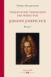 Thematisches Verzeichnis der Werke von Johann Joseph Fux._cover