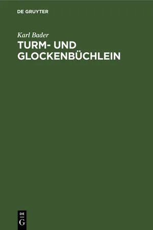 Turm- und Glockenbüchlein