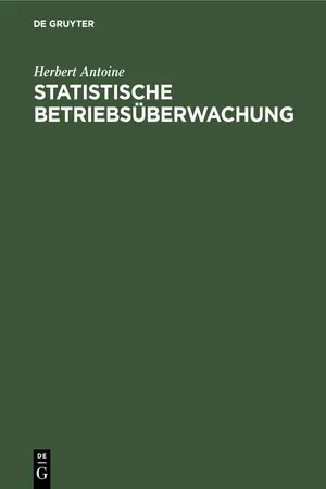 Statistische Betriebsüberwachung