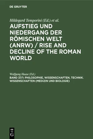 Philosophie, Wissenschaften, Technik. Wissenschaften (Medizin und Biologie)