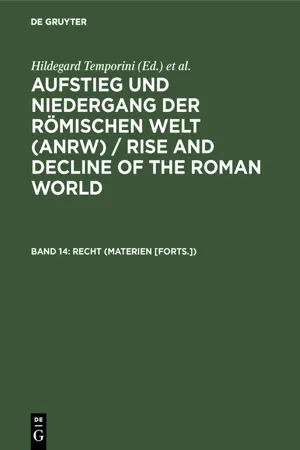 Recht (Materien [Forts.])