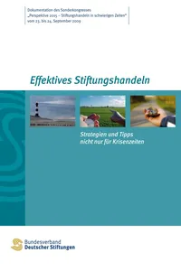 Effektives Stiftungshandeln. Strategien und Tipps nicht nur für Krisenzeiten_cover