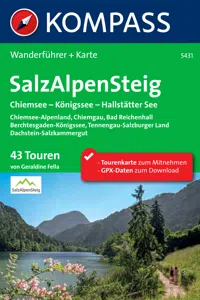 Kompass Wanderführer SalzAlpenSteig, Chiemsee, Königssee, Hallstätter See_cover