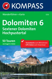 Kompass Wanderführer Dolomiten 6, Sextener Dolomiten, Hochpustertal_cover