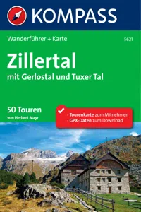 Kompass Wanderführer Zillertal mit Gerlostal und Tuxer Tal_cover